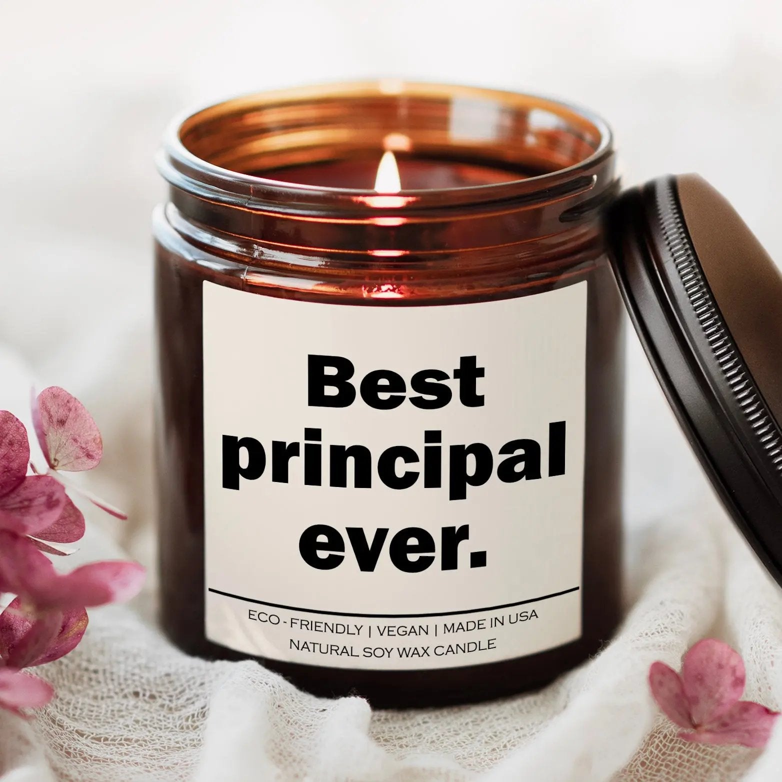 Best principal ever Candle Red Alcestis