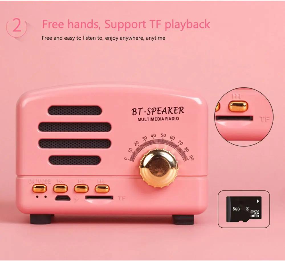 Retro Wireless Mini Speakers Stereo Bluetooth Speakers Teal Simba