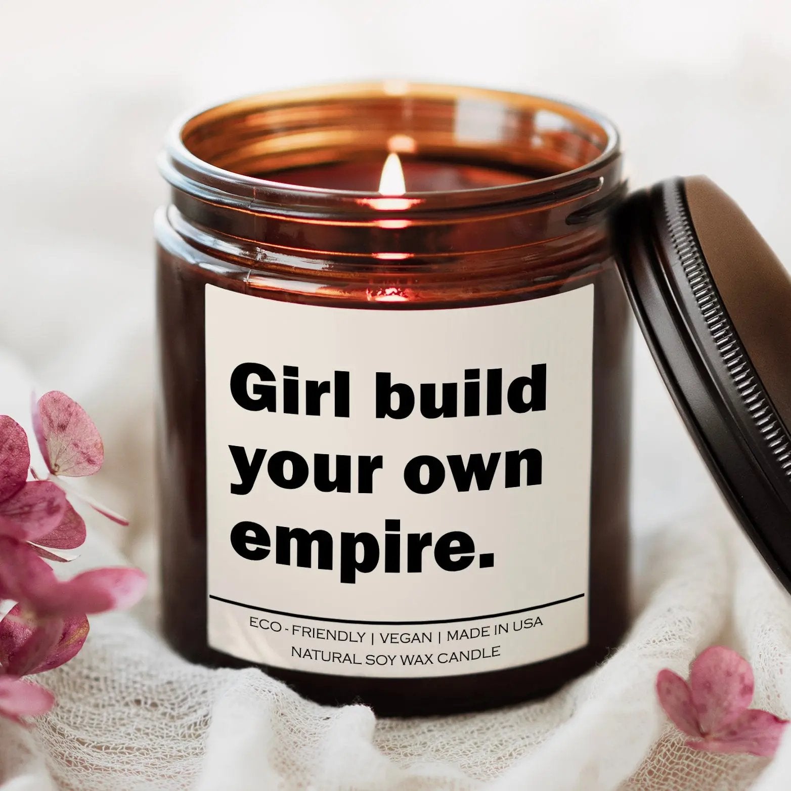 Girl build your own empire Candle Red Alcestis