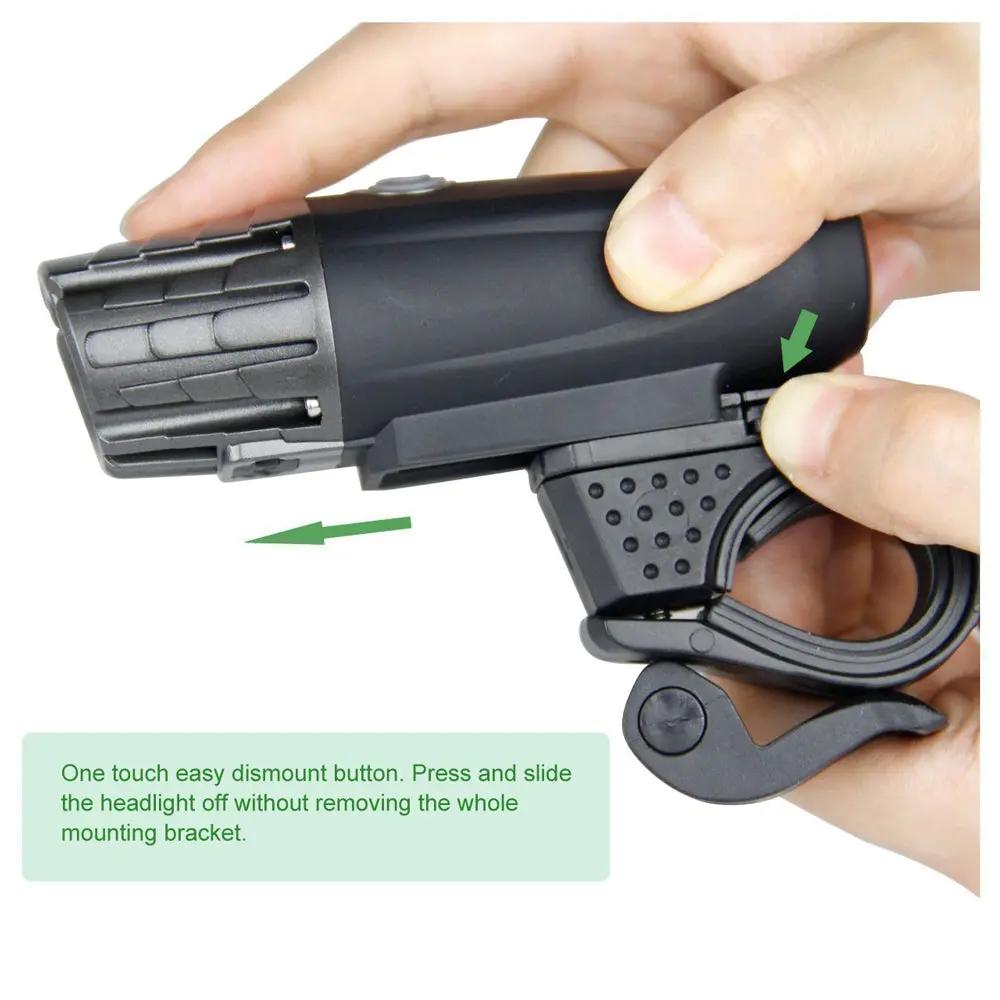 USB Rechargeable Head & Tail Light Set, 4 Modes, LED Ivory Coeus
