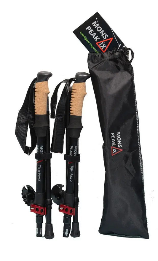 Mons Peak IX Tiger Paw Z Trekking Poles (Z-120) Triangulum