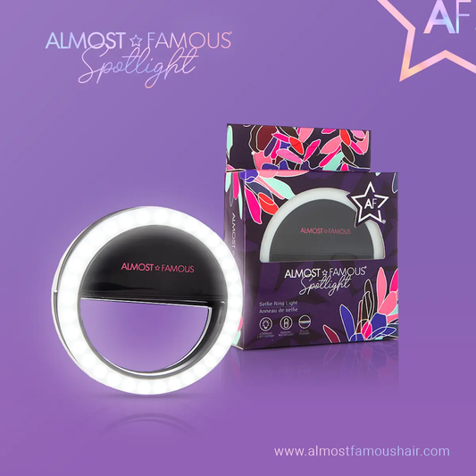 Almost Famous Spotlight Selfie Light – Black Sky Blue Thrace