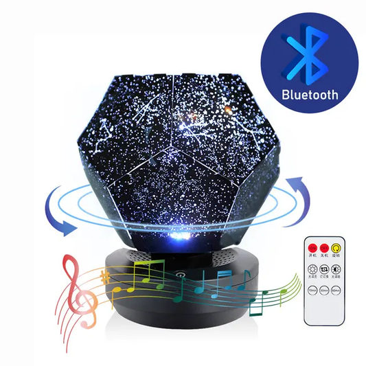 Bluetooth Speaker Star Light Projector Starry LED Galaxy Lamp Teal Simba