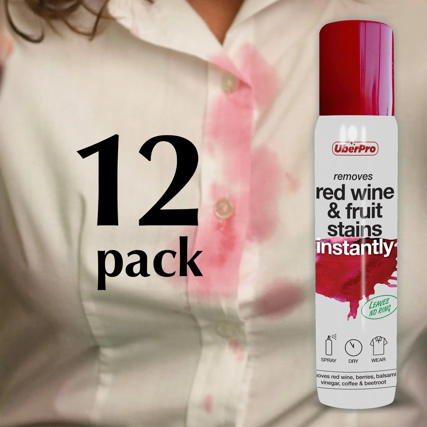 Instant Red Wine & Fruit Stain Remover Coral Buckeye