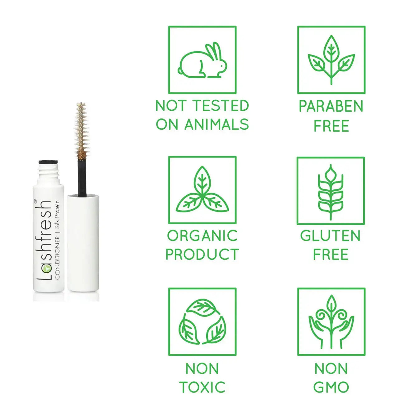 Lashfresh Eyelash Extension Conditioner with Silk Protein, 3ml Brown Leto