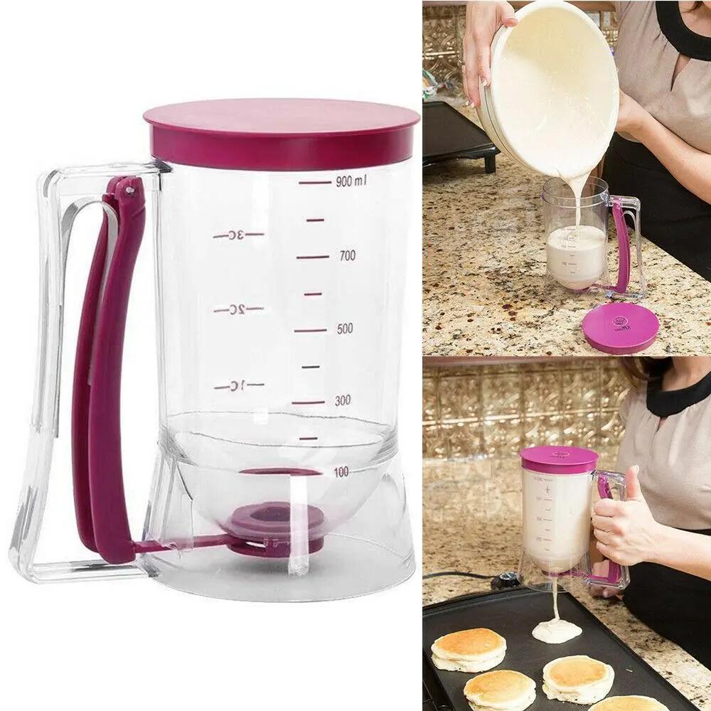 Batter Dispenser Pancake, Cupcake, Muffin Measuring Tool Yellow Pandora