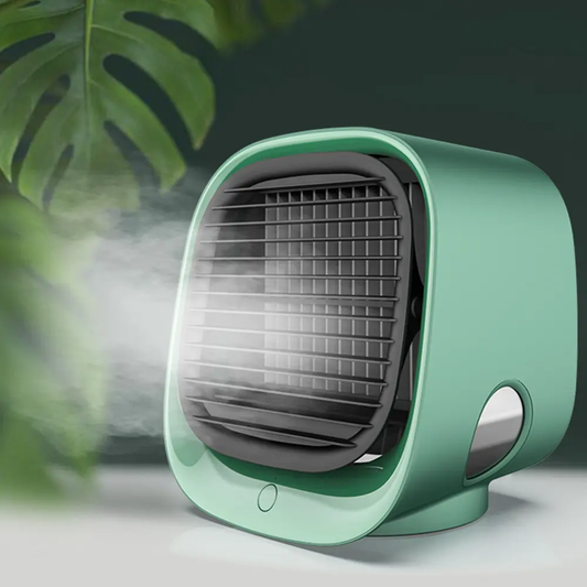 Portable USB Air Cooler Fan Mini Desktop Air Conditioner Teal Simba
