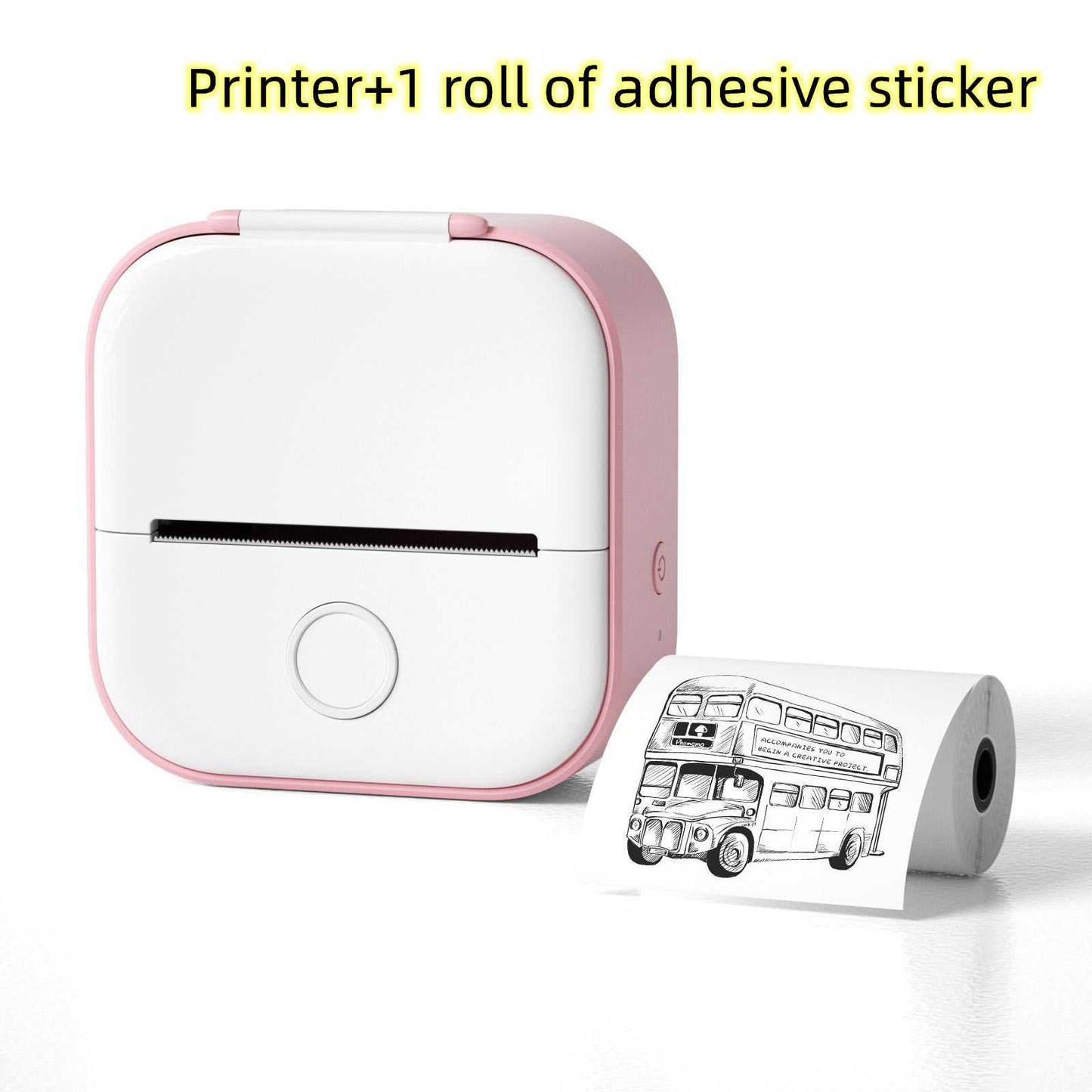 Portable Mini Thermal Label Printer Home Photo Printer Student Wrong Question Printer Bluetooth-compatible Mini Label Printer Price Tag - Shenanigans