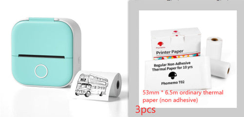 Portable Mini Thermal Label Printer Home Photo Printer Student Wrong