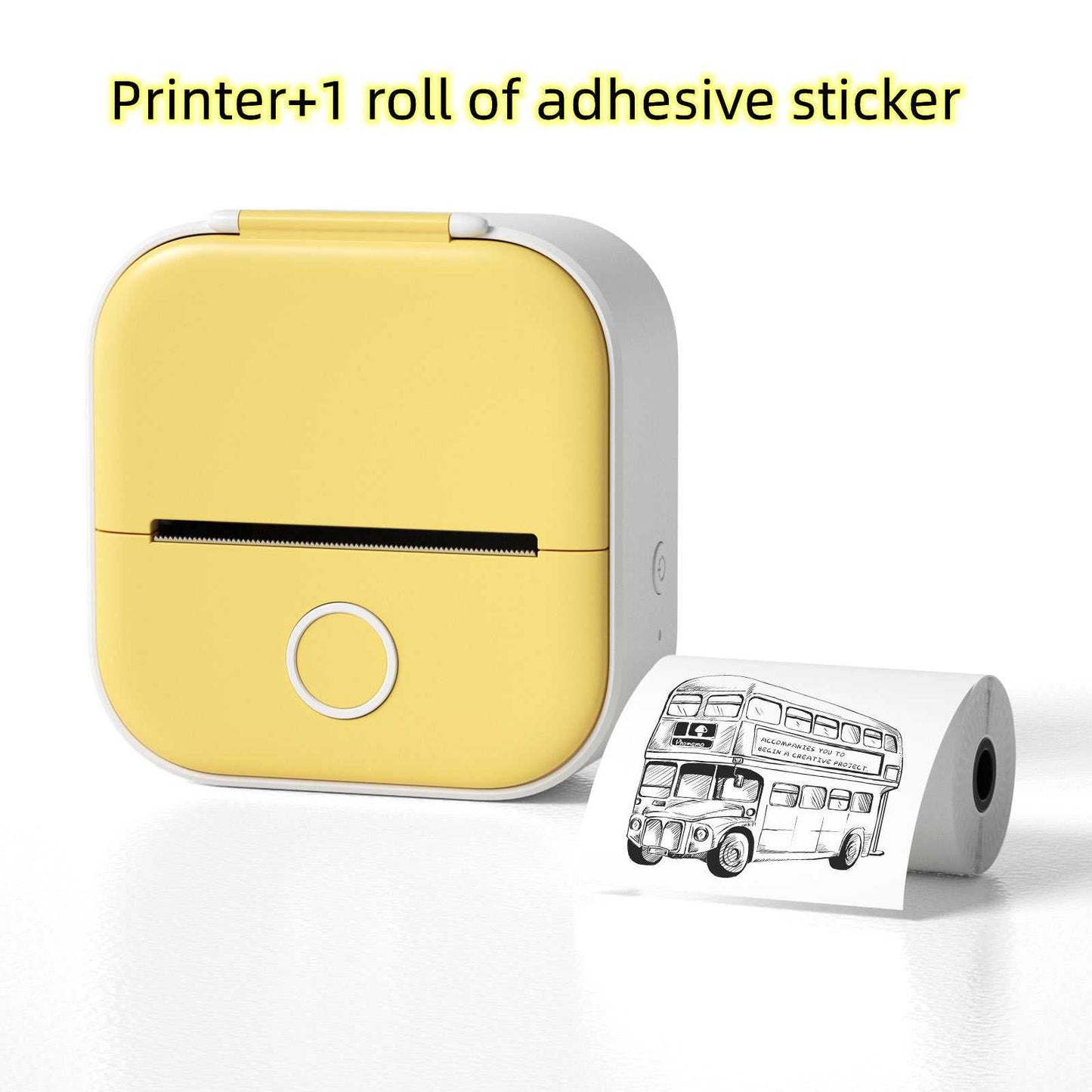 Portable Mini Thermal Label Printer Home Photo Printer Student Wrong Question Printer Bluetooth-compatible Mini Label Printer Price Tag - Shenanigans
