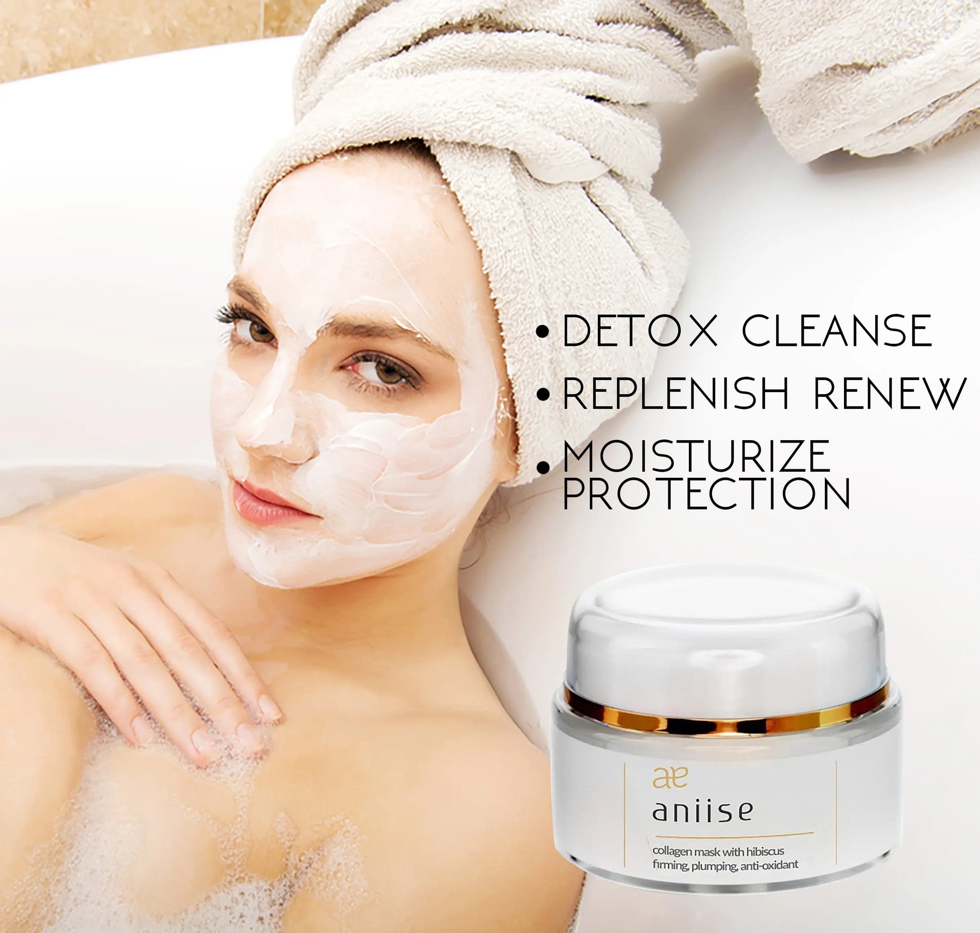 Collagen Facial Mask with Hibiscus Purple Maple