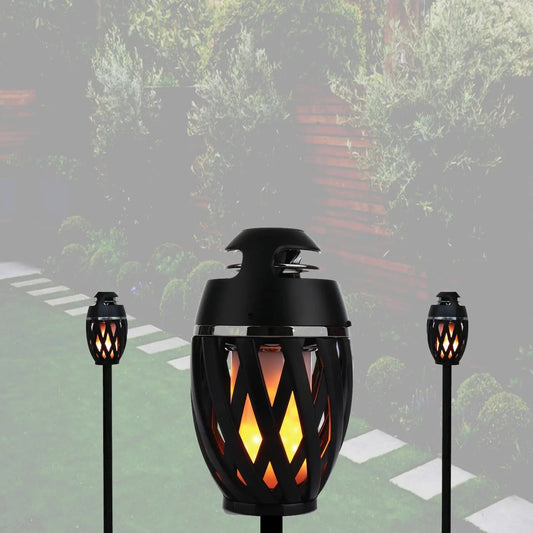 Tiki Tiki To To Outdoor LED Torch With Bluetooth Speaker Salmon Lucky
