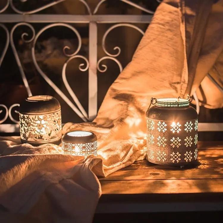 Metal Lantern Candle Holder Sangria Uranus