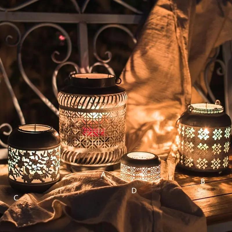Metal Lantern Candle Holder Sangria Uranus