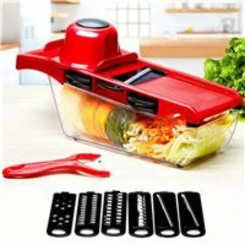 Vegetable Fruit Cutter with Steel Blade mandoline Slicer Potato Peeler Jade