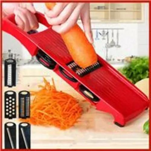 Vegetable Fruit Cutter with Steel Blade mandoline Slicer Potato Peeler Jade