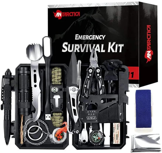 Military Outdoor 60 in 1 Emergency Survival Kit Puce Achilles