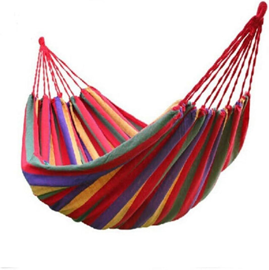 WoneNice™ – Double Cotton Hammock for 2 Persons, Spain Warehouse