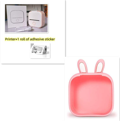 Portable Mini Thermal Label Printer Home Photo Printer Student Wrong Question Printer Bluetooth-compatible Mini Label Printer Price Tag - Shenanigans 