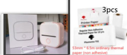 Portable Mini Thermal Label Printer Home Photo Printer Student Wrong
