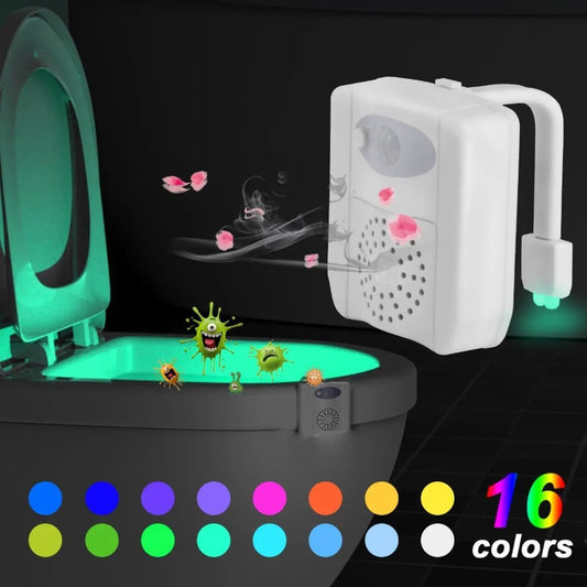 CLEAN BOWL UV Sanitizing Light For Germ Free Toilets With LED Motion Salmon Lucky