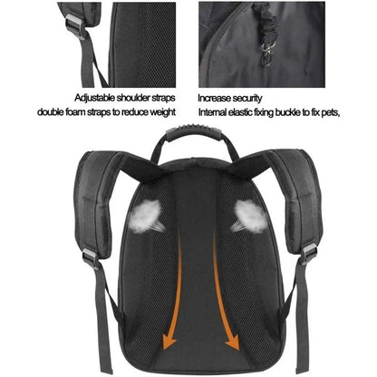 Pet Hardshell Traveling Backpack Yellow Pandora