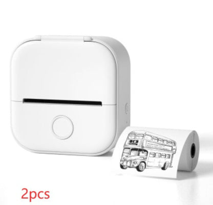 Portable Mini Thermal Label Printer Home Photo Printer Student Wrong