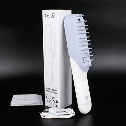 Pet Silicone Massage Brush Deodorant Sterilization Comb Handle Dog