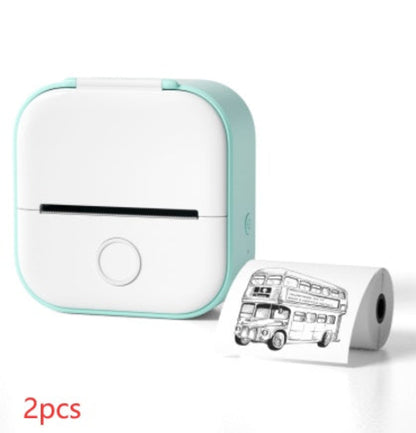 Portable Mini Thermal Label Printer Home Photo Printer Student Wrong