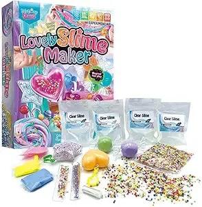 Amber Fight Gear Lovely Slime Maker Kit for Kids – 10+ Slimes