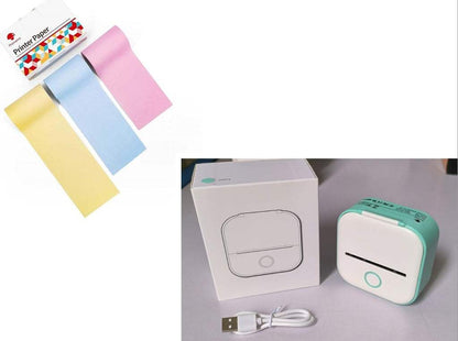 Portable Mini Thermal Label Printer Home Photo Printer Student Wrong Question Printer Bluetooth-compatible Mini Label Printer Price Tag - Shenanigans 