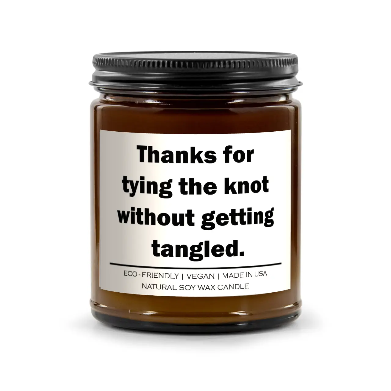 Thanks for tying the knot without getting tangled Candle Red Alcestis