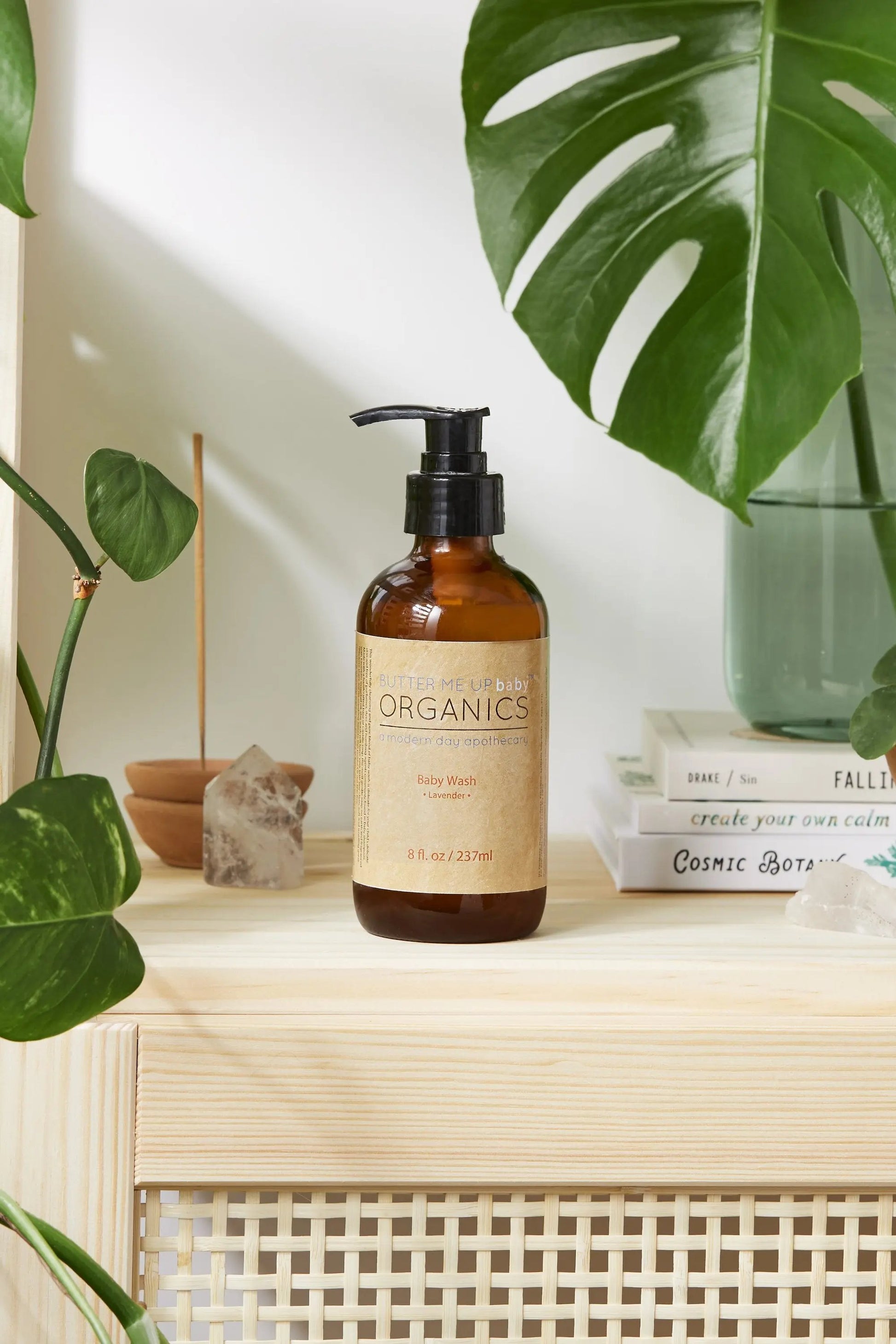 Organic Baby Wash Gentle Lavender Safe Non-GMO White Smokey