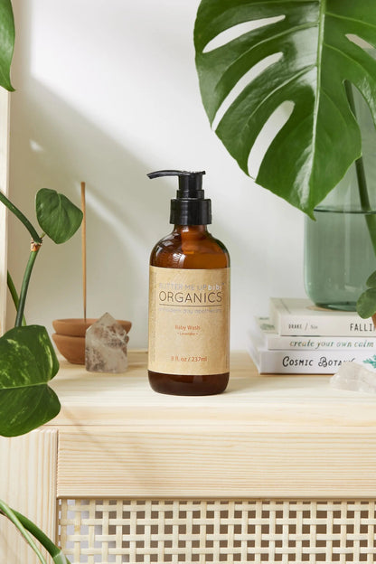 Organic Baby Wash Gentle Lavender Safe Non-GMO White Smokey