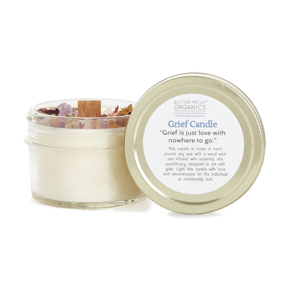 Grief Candle / Intention Candle / Essential Oil Candle / Soy Wax White Smokey