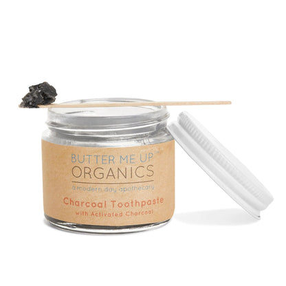 Organic Activated Charcoal Toothpaste / Whitening Toothpaste / Organic White Smokey