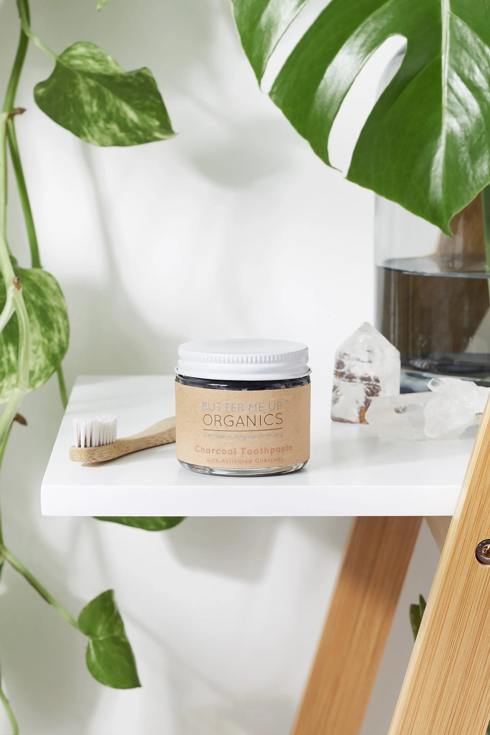 Organic Activated Charcoal Toothpaste / Whitening Toothpaste / Organic White Smokey