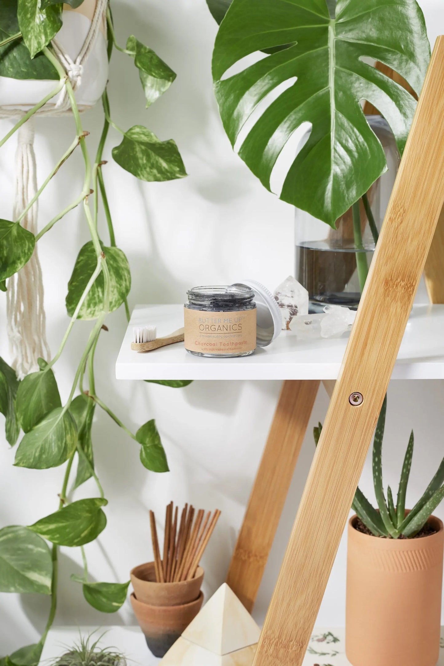 Organic Activated Charcoal Toothpaste / Whitening Toothpaste / Organic White Smokey