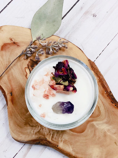 Grief Candle / Intention Candle / Essential Oil Candle / Soy Wax White Smokey