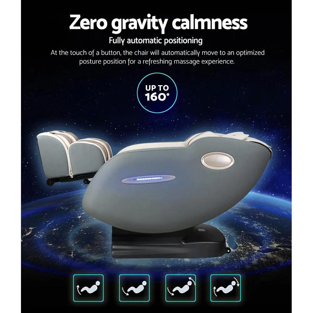 Livemor Electric Massage Chair recliner with zero gravity positioning up to 160 degrees for full body relaxation and advanced massage technology