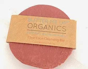 Organic Facial Bar / Organic Face Soap / Rose Clay Soap / Clay Soap White Smokey