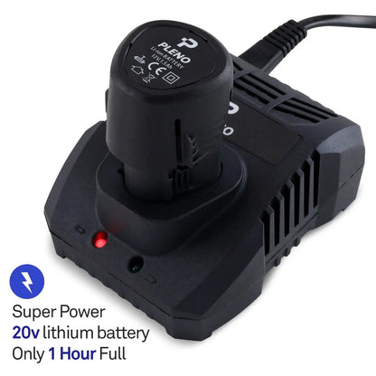 Pleno Massage Gun 20v lithium battery charger with super power and 1-hour full charge indicator
