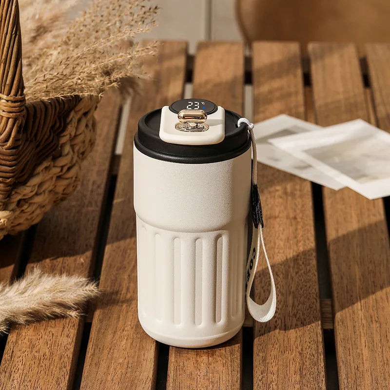 Smart Thermos Bottle Water Digital LED Temperature Coffee Cup 316