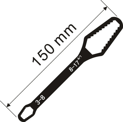 3-17mm Universal Torx Wrench Self-tightening Adjustable Glasses Wrench