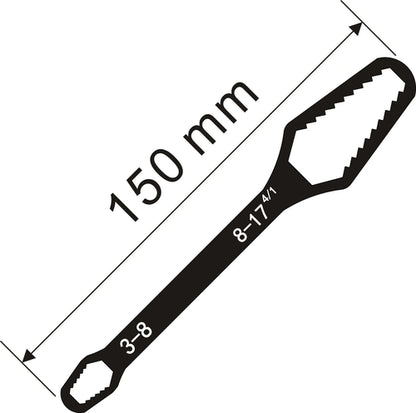 3-17mm Universal Torx Wrench Self-tightening Adjustable Glasses Wrench