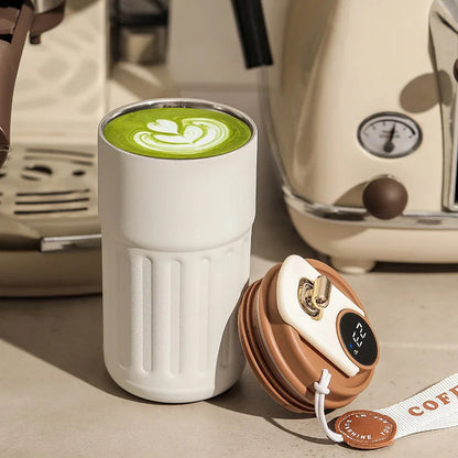 Smart Thermos Bottle Water Digital LED Temperature Coffee Cup 316