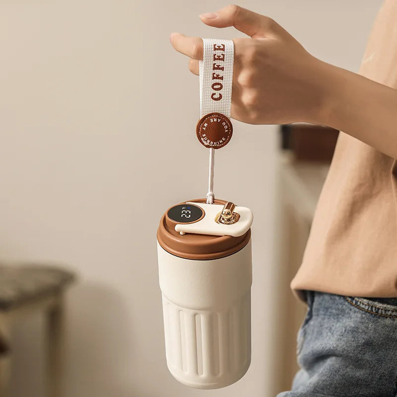 Smart Thermos Bottle Water Digital LED Temperature Coffee Cup 316
