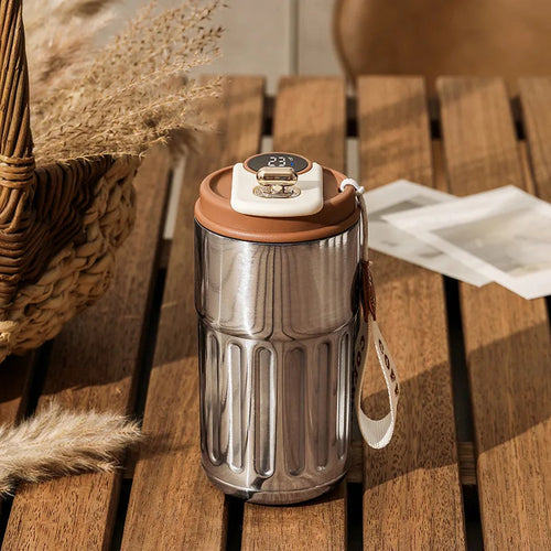 Smart Thermos Bottle Water Digital LED Temperature Coffee Cup 316