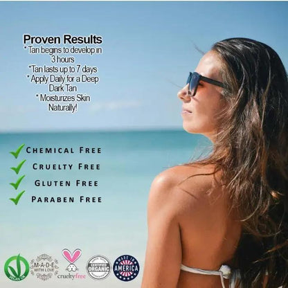 Organic Sunless Tanning Lotion White Thalassa
