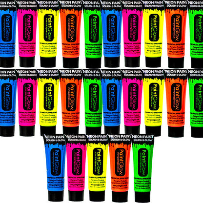 UV face and body paint for 25 people